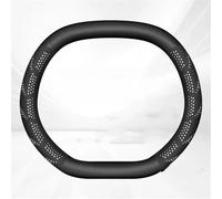 Cubierta Volante Coche para Ford para Puma para ST-Line 2024 2025 Doble Tipo D Protector para Volante De Coche Interior(Leather White C)