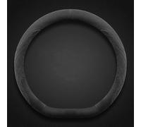 Cubierta Volante Coche para Ford Transit/Tourneo Custom 2023-2024 2025, Antideslizante Cubierta de Volante Transpirable Cubre Volante de Cuero de Microfibra(Bla-CK,D Shape)