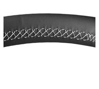 Cubierta Volante Coche para Isuzu para DMAX para MuX 2013-2018 Cubierta Protectora De Volante Protección Auto(White Thread)