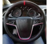 Cubierta Volante Coche para Opel para Astra J 2010 2011 2012 2013-2015 para Mokka 2013-2016 para Insignia 2009-2013 para Meriva Funda Negra Volante Coche Piel Sintética Funda Volante(Yellow Thread)