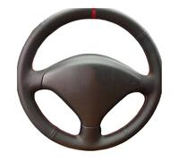 Cubierta Volante Coche para PE&ugeot 307 2001-2008 SW 2005-2008 Cubierta Interior del Volante Coche embellecedor de Microfibra Negro