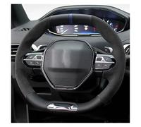 Cubierta Volante Coche Para Peugeot 5008 2016-2019 E-208 2020 508 208 2019 2020 3008 4008 Protector Volante Gamuza Accesorios Interiores Protector Volante Coche(Red Thread)