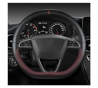 Cubierta Volante Coche para Seat para Leon para Cupra R para Leon ST para Cupra para Leon ST para Cupra para Ateca FR Protector Volante Coche Accesorios Cuero PU Automóvil Funda Volante Coche (Color