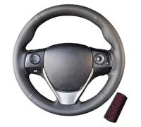 Cubierta Volante Coche para Toyota para E'Z para RAV4 para Auris 2013 2014 para Corolla IM 2017 para Scion 2016 Funda Protectora De Cuero para Volante Microfibra(Red Thread)