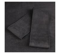 Cubierta Volante Coche para Volante De Coche De Gamuza Trenzada De 38 Cm para Coser A Mano Accesorios Duraderos para Funda Universal(Black Line)