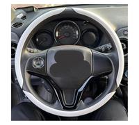 Cubierta Volante Coche para VW 38 Cm Diámetro Kit Accesorios para Protección Funda para Volante Redonda De Coche(C White)