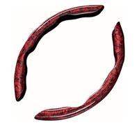 Cubierta Volante Coche para VW para Phaeton para 4Asientos 2007-2023 Cubiertas Interiores Segmentadas Antideslizantes para Cuatro Estaciones Protector(E-Red1)