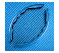 Cubierta Volante Coche Protector De La Cubierta del Volante Coche Protección Universal 36 Cm Mango Tarjeta Antideslizante Fibra Carbono(?Blue)