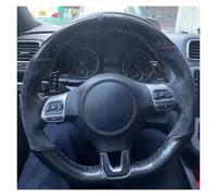 Cubierta Volante Funda Ante Para Volante Coche Para VW Para Golf 6 Para GTI Para MK6 Para Polo Para GTI Para Scirocco Para Passat Para CC Para Line 2010 Automóvil CubreVolante(Style 3)