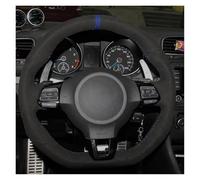 Cubierta Volante Funda Ante Para Volante Coche Para VW Para Golf 6 Para GTI Para MK6 Para Polo Para GTI Para Scirocco Para Passat Para CC Para Line 2010 Automóvil CubreVolante(Style 2)