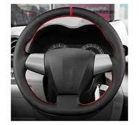Cubierta Volante Funda Cuero Perforado Volante Coche Para Toyota Para Corolla Para RAV4 Para Auris Para Wish Para Vanguard Para Voxy 2010-2013 Automóvil CubreVolante(Blue Thread)