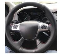 Cubierta Volante Funda para Volante De Coche para Ford para Focus 3 2012-2014 para C-MAX 2011-2014 para Escape 2013-2016(Red Thread)