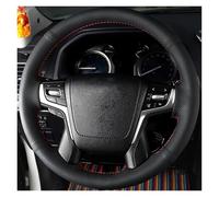 Cubierta Volante Funda Trenzada para Volante De Coche De Cuero Genuino para Toyota para Land para Cruiser 2016-2019 para Land para Cruiser para Prado 2018. Volante Cuero(Brown Thread)