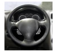 Cubierta Volante Funda Volante De Microfibra Perforada Negra Cosida A Mano para Hyundai para Santa para Fe 2001-2006 Funda Volante Coche(Negro)