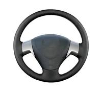Cubierta Volante Funda Volante Microfibra Cosida A Mano Para Toyota Para Corolla 2009-2013 Para Auris 2007-2009 Para Matrix 2009-2010 Automóvil CubreVolante(Black Thread)