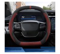 Cubierta Volante Funda Volante Piel para Ford para Puma para Gen-E para ST-Line 2024 2025 Funda Especial Manillar Coche(Double D Black Red)