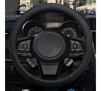 Cubierta Volante Fundas Volante Para Subaru Para Forester Para Legacy Para XV Para BRZ Para WRX Funda Volante Cuero Antideslizante(Black)