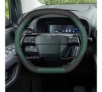 Cubierta Volante Fundas Volante Para Toyota Para Proace Para City 2025 Funda Cuero Volante Resistente Al Desgaste Accesorios Interiores Automóvil(Double D-type-Green)