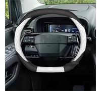 Cubierta Volante Fundas Volante Para Toyota Para Proace Para City 2025 Funda Cuero Volante Resistente Al Desgaste Accesorios Interiores Automóvil(Double D-type-White)