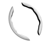 Cubierta Volante Fundas Volante Universales Fundas Dirección Anti-1 Par Refuerzo Rueda Coche Fibra Carbono Accesorios Decorativos El Interior Automóvil(2pcs white)