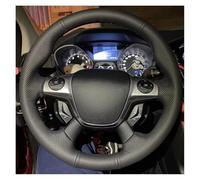 Cubierta Volante para Ford para Focus 3 2012-2014 para C-MAX 2011-2014 para KUGA Funda Volante DIY Funda Volante Coche Trenza Fundas Volante(Blue Thread)