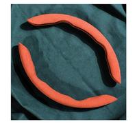 Cubierta Volante para Mazda 3 2 para CX5 6 30 Protector para Volante de Coche Fibra Carbono molduras Marcos Accesorios decoración Interior(Orange)