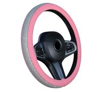 Cubierta Volante para Volante de Coche, Cubierta Antideslizante para manija, Universal para Manillar Diamante(Pink - Silvery)