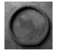 Cubierta Volante Protección Automóvil Funda para volante de 38 cm ultrafina, antideslizante, redonda en forma de D, transpirable, absorbente de sudor, funda de gamuza para todas las estaciones ( Color