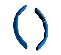 Cubierta Volante Protector para Volante Coche para Fiat para 500 2007-2022 para 500e 2020 2021 para 500L 2014-2018 para 500X 2015-2022 Funda Especial Manillar Coche(2 Piece-Blue)