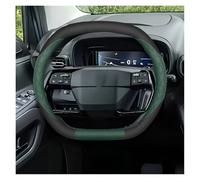 Cubierta Volante Protector para Volante Coche para Toyota para Proace City 2025 Funda Especial Manillar Coche(Double D-Type-Green)