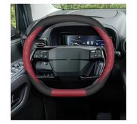 Cubierta Volante Protector para Volante Coche para Toyota para Proace City 2025 Funda Especial Manillar Coche(Double D-Type-Red)