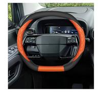 Cubierta Volante Protector para Volante Coche para Toyota para Proace City 2025 Funda Especial Manillar Coche(Double D-Type-Orange)