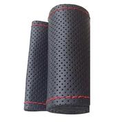Cubierta Volantes Auto Cubierta Volante Cosida A Mano Cubiertas Volante Transpirables Absorbentes Sudor Fibra Ultrafina Fundas Volante Coche Funda(Red 40cm)
