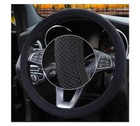 Cubierta Volantes Auto Cubierta Volante Decoración Coche 38 Cm Protector Piezas Interiores Cubiertas Antideslizantes Universales Estilo Coche Fundas Volante Coche Funda(Black)