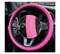 Cubierta Volantes Auto Cubierta Volante Decoración Coche 38 Cm Protector Piezas Interiores Cubiertas Antideslizantes Universales Estilo Coche Fundas Volante Coche Funda(Rose Red)