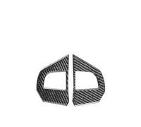 Cubierta Volantes Auto Para 3 Para Axela 2010-2013 Accesorios Coche Fibra Carbono Interior Coche Botón Volante Marco Embellecedor Cubierta Fundas Volante Coche Funda(A)