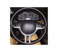 Cubierta Volantes Auto Para E39 Para E46 Para 325i Para E53 Para X5 Funda Para Volante Coche Antideslizante Cosida A Mano Accesorios Para Coche(Black Thread)