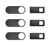 Cubierta Webcam , 6 Tapas Webcam Cover Deslizantes UltraFinas para Cámara Web de Portátil, iMac, MacBook Pro, Mac, Ordenador, SmartPhone, Tablets Protege tu Privacidad y Seguridad (Negro)