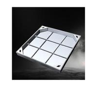 Cubierta y base cuadrada de 50 x 50 cm, diseño integrado, ideal para zonas comerciales, calles peatonales y desarrollo de parques. y seguro.