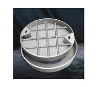 Cubierta y marco circular, cubierta de drenaje empotrada de acero inoxidable sellada resistente para patios, jardines, garajes y carreteras