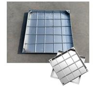 Cubierta y marco de acceso de acero inoxidable duradero, tapa de tanque séptico resistente de 15.7 pulgadas para entrada/acera, panel de acceso al suelo resistente a la intemperie