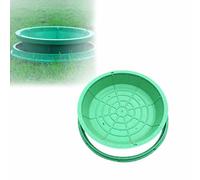 Cubierta y marco de acceso oculto de 40 cm, tapa redonda de inspección de resina para césped, cubierta reforzada para alcantarillado, solución duradera de drenaje de agua, accesorio de utilidad al