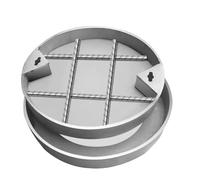 Cubierta y marco de acero inoxidable, cubierta de inspección integrada para alcantarillado al aire libre, patio y entrada