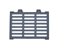 Cubierta y marco de alcantarilla de hierro fundido de alta resistencia - Rejilla de drenaje de tormentas para prevención de desechos para entradas y patios, perfecto para soluciones de drenaje y