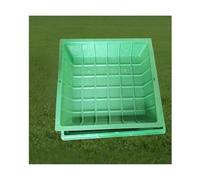 Cubierta y marco de alcantarilla de resina invisible, cubierta decorativa verde redonda/cuadrada para césped (40 x 40 cm), ideal para estética de jardín y durabilidad