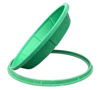 Cubierta y marco para tanque séptico de resina invisible de 40 cm, tapa de boca para drenaje de jardín, escotilla de acceso duradera para pozos de aguas residuales