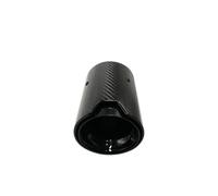 CubiertaAire 1Uds Terminales Escape Fibra Carbono Para M2 Para M3 Para M4 F80 F82 F83 F84 F87 autoGarganta(GlossBlack 63mm-80mm)