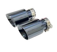 CubiertaAire Accesorio Para Tubo Escape Acero Inoxidable Titanio Negro Salida Bocina Garganta Diámetro Grande 89mm 101mm 114mm Tamaño PuntaEscape(63mm-114mm)