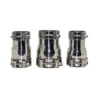 CubiertaAire Adaptador Reductor Acero Inoxidable, Silenciador Tubo Escape Coche Y Motocicleta Conexión Soldada 39MM A 54MM autoGarganta(I.D 51MM-51MM)