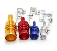 CubiertaAire Coche Modificado Tubo De Escape Turbina Silbato Sirena Cola Garganta Di Whis autoGarganta(M-Red)